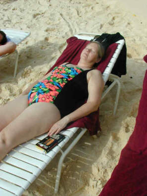 Cindy at the beach