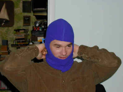 Jeff with balaclava